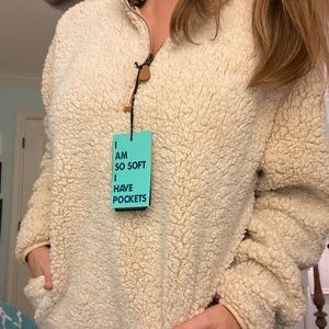 Simply southern Sherpa zip up